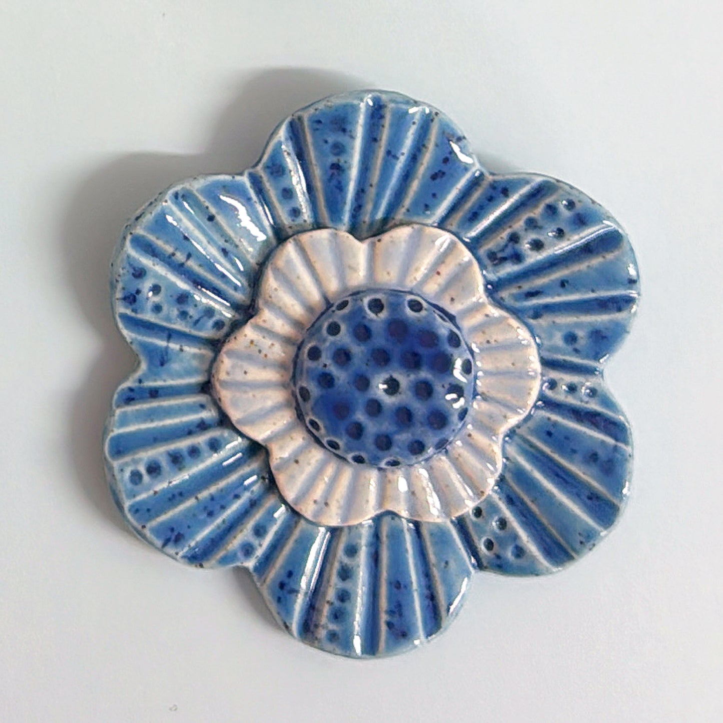 🩵 The Blue 💙 WALLFLOWERS Wall Art : Choose your design : Handmade Ceramic Ornaments by Jo Kealley