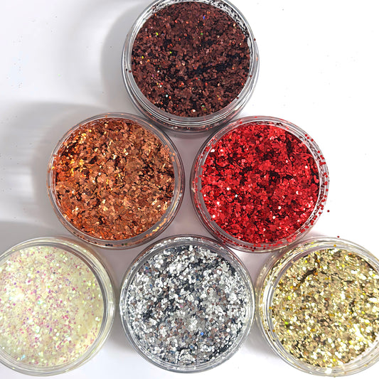 Medium Metallic Holographic Glitter : choose your colour : large black jar : Destash item