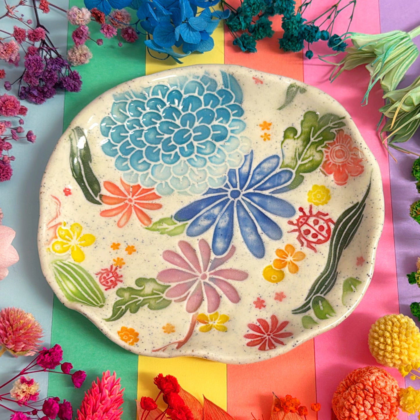 BOTANICA CERAMICA ~ Fluted plate : Handmade Ceramic Treats & Tapas Dishes by Jo Kealley
