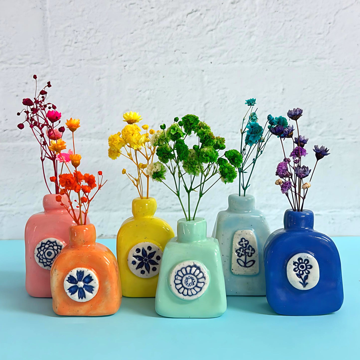 BOTANICA CERAMICA : Hello Little VASES : Choose your colour : Handmade Ceramic VASES by Jo Kealley