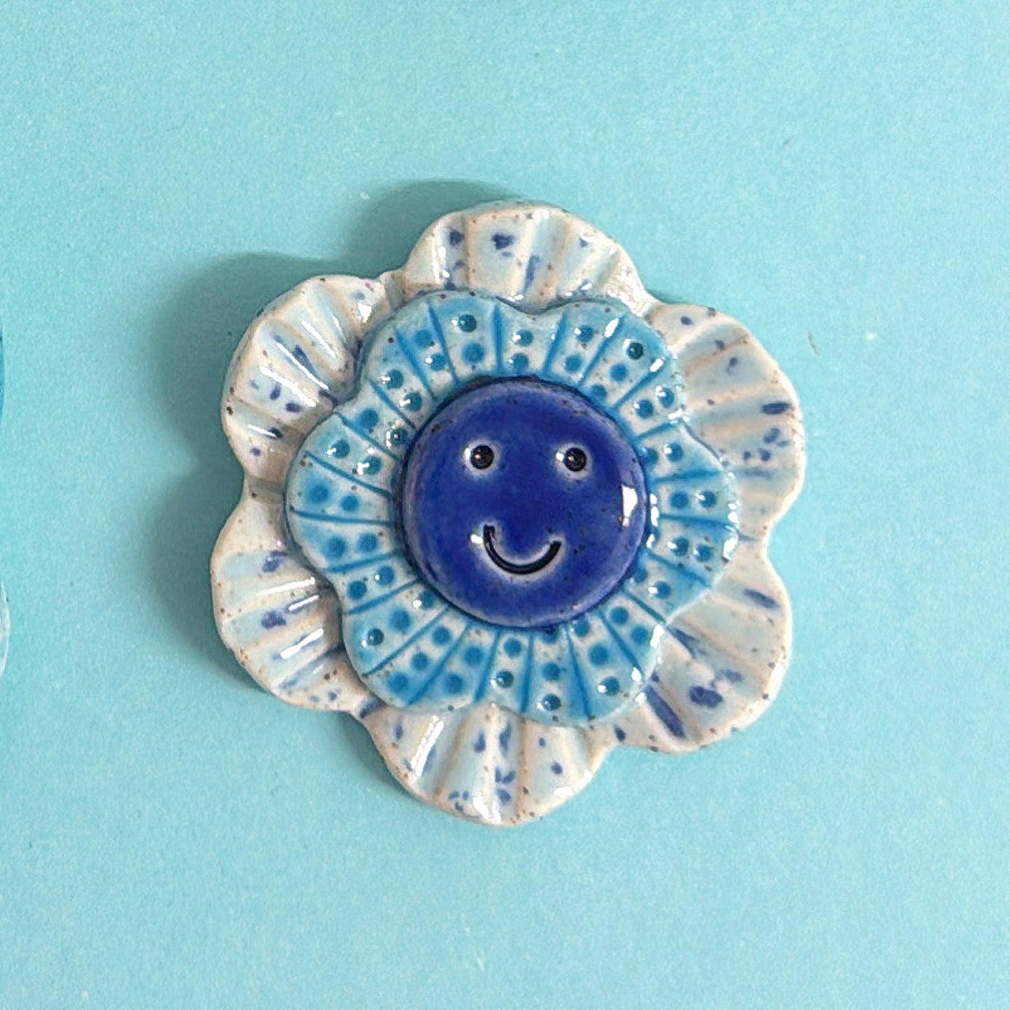 🩵 The Blues 💙 WALLFLOWERS Wall Art : Choose your design : Handmade Ceramic Ornaments by Jo Kealley