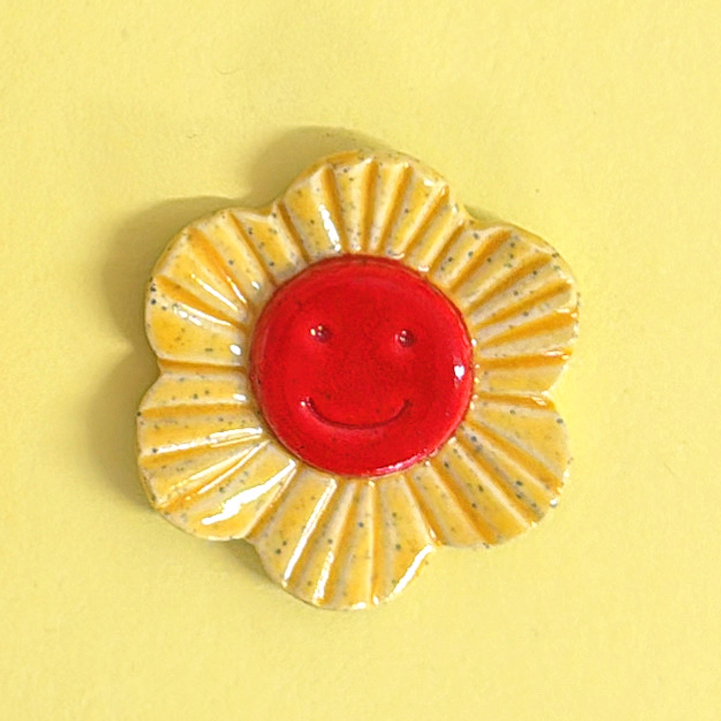 💛Yellow 🧡 Orange & Red ❤️ WALLFLOWERS Wall Art : Choose your design : Handmade Ceramic Ornaments by Jo Kealley