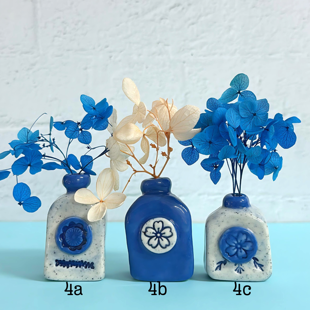 BOTANICA CERAMICA : Hello Little VASES : Choose your style : Handmade Ceramic VASES by Jo Kealley