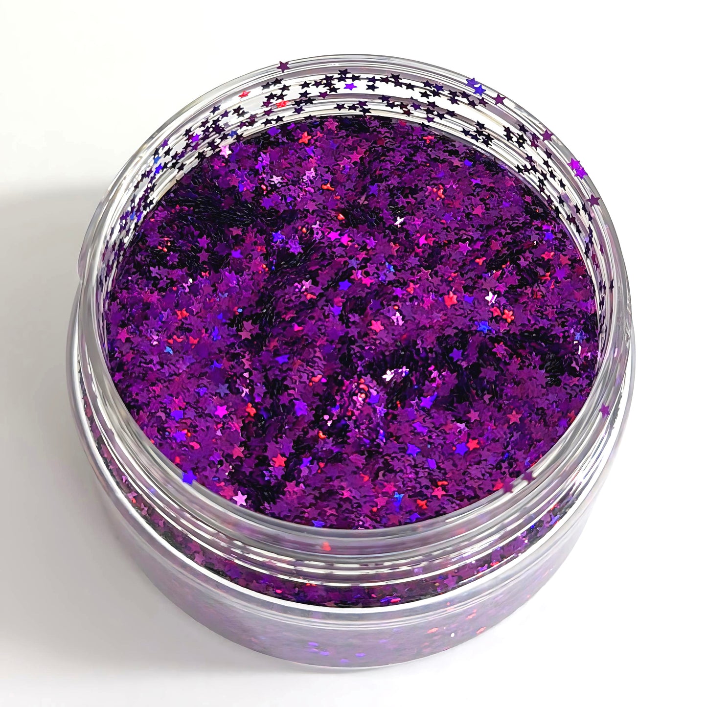 TINY STARS : Colour-shift Holographic Glitter : choose your colour : medium white jar : Destash item