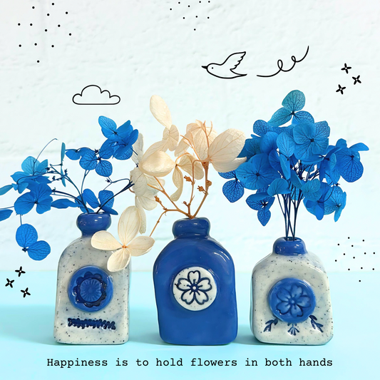 BOTANICA CERAMICA : Hello Little VASES : Choose your style : Handmade Ceramic VASES by Jo Kealley