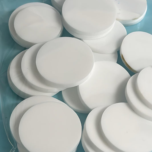 25mm & 30mm CIRCLES for stud or drop size earrings : 3mm white gloss Acrylic components : Destash item