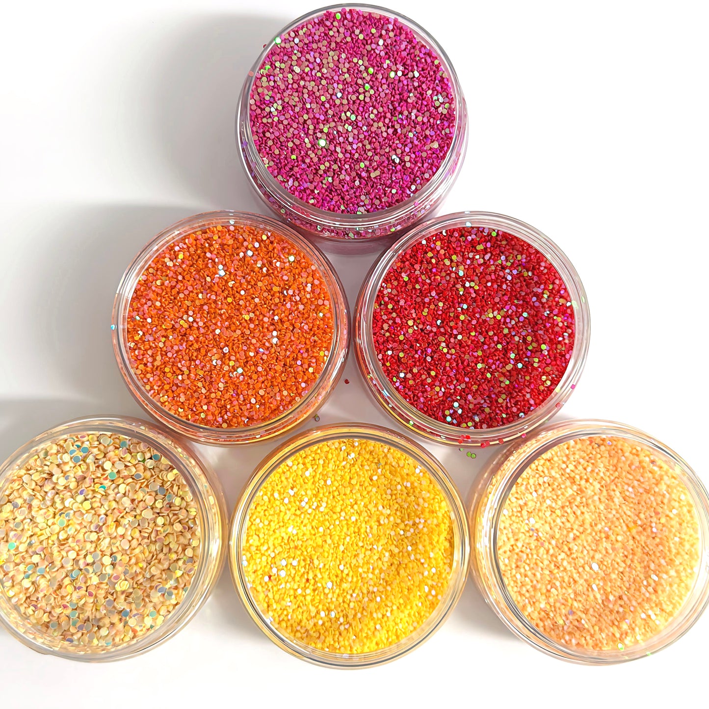 1mm & 2mm IRIDESCENT DISCO DOTS : choose you colour : large black jar : Destash item