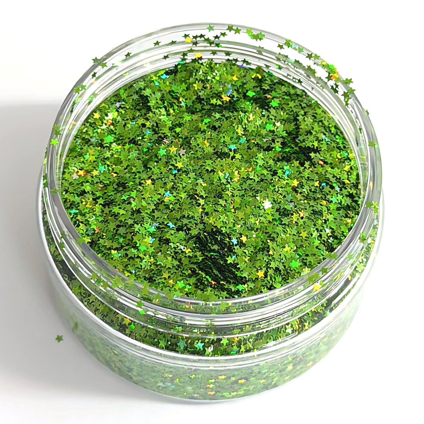 TINY STARS : Colour-shift Holographic Glitter : choose your colour : medium white jar : Destash item