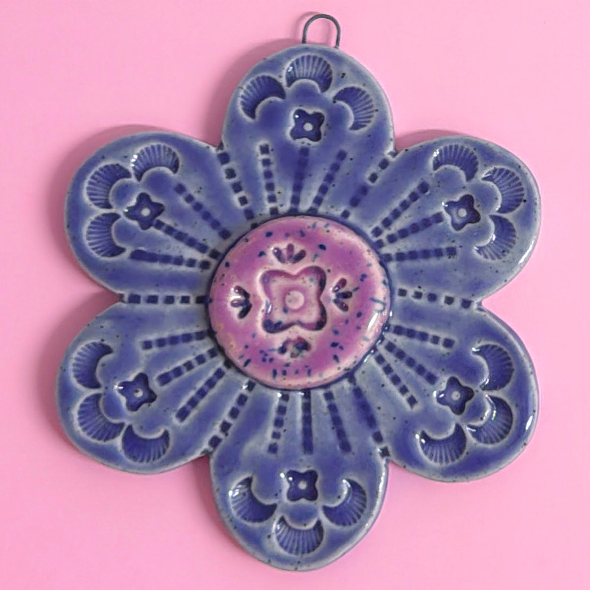 Lavender Lilac & Violet WALLFLOWERS Wall Art : Choose your design : Handmade Ceramic Ornaments by Jo Kealley