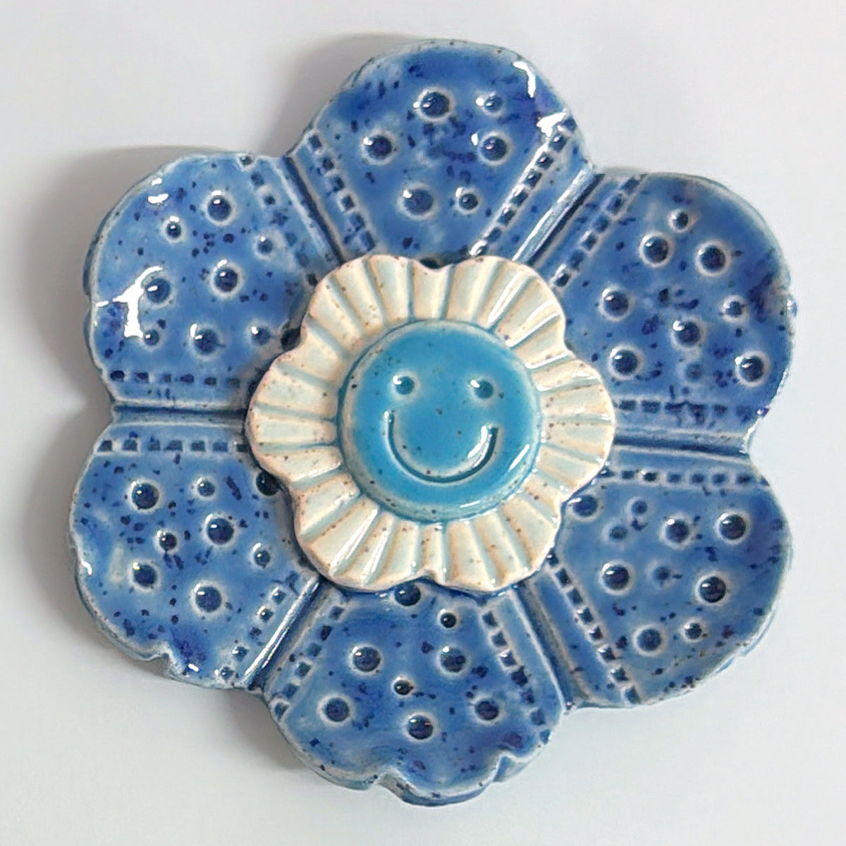 🩵 The Blue 💙 WALLFLOWERS Wall Art : Choose your design : Handmade Ceramic Ornaments by Jo Kealley