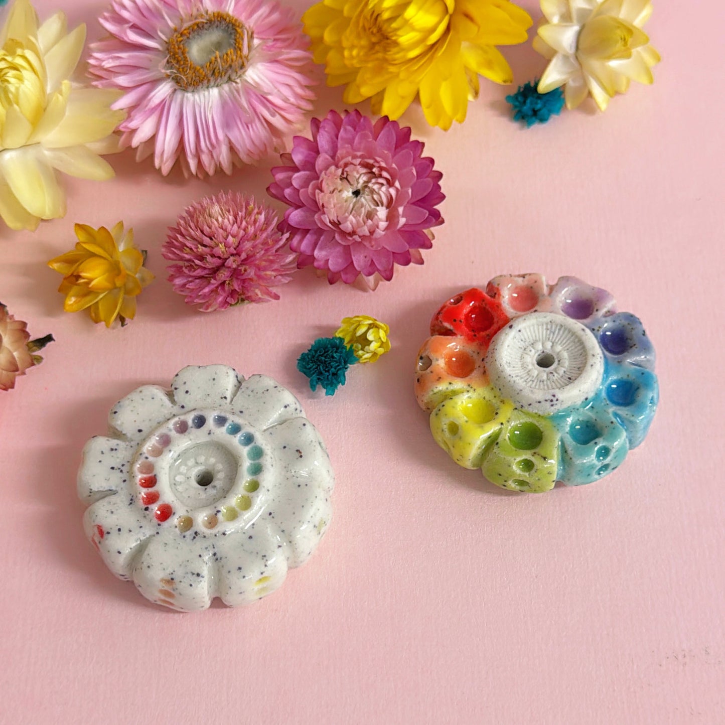 RAINBOW DAYDREAMS : Choose your design : Handmade Ceramic Incense Holder by Jo Kealley