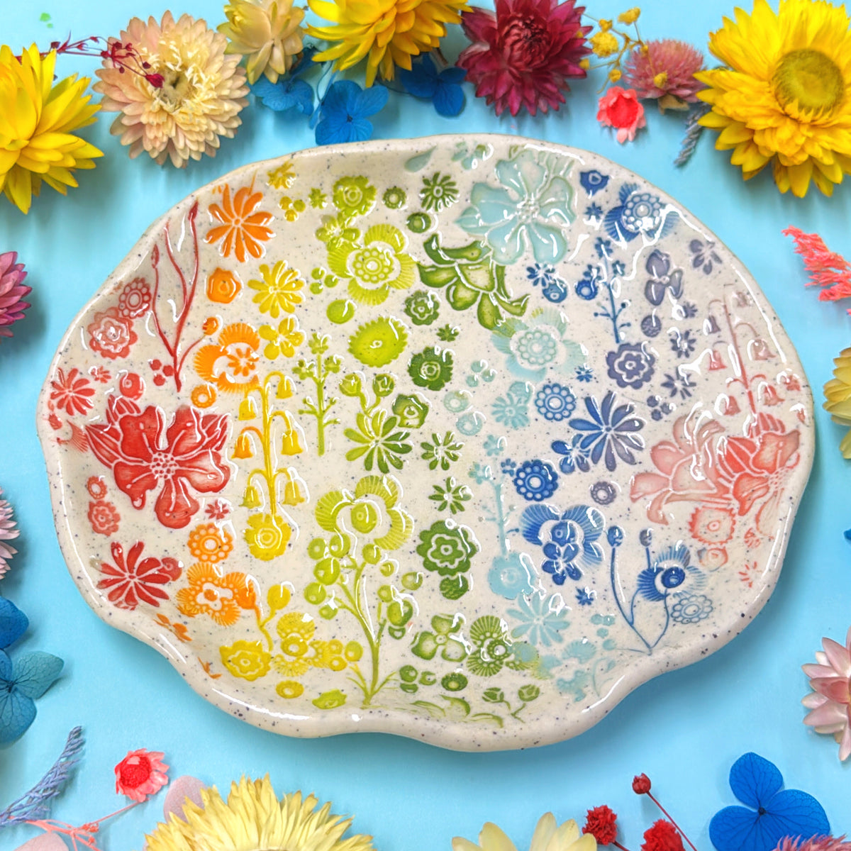 Large oval dish/bowl ~ BOTANICA CERAMICA Treats & Tapas Collection Handmade Ceramic by Jo Kealley