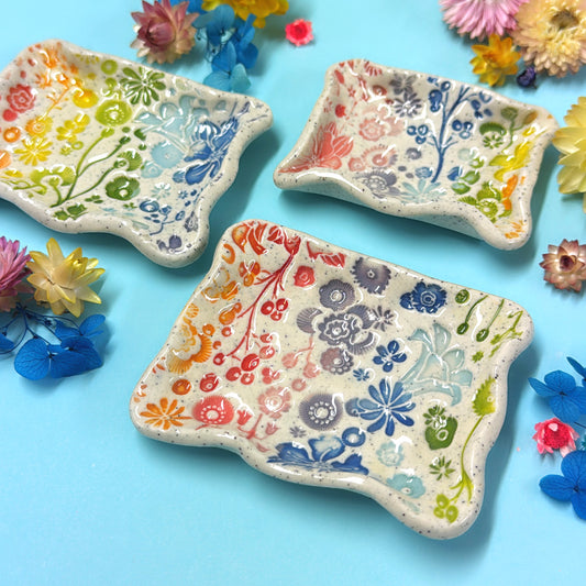 Small rectangular dish : choose your design ~ BOTANICA CERAMICA Treats & Tapas Collection Handmade Ceramic by Jo Kealley