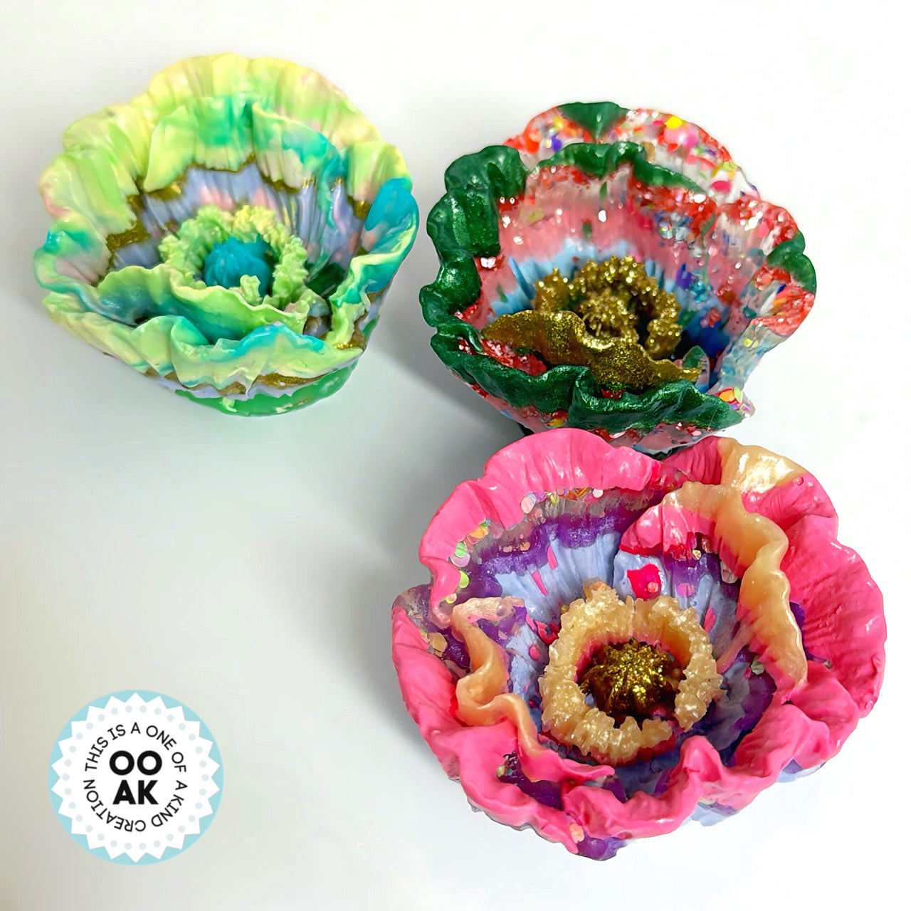 3D PEONY BLOSSOM RESIN FLOWERS