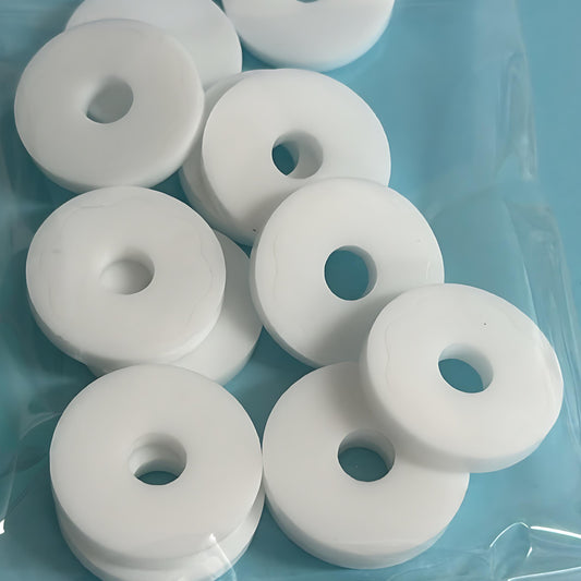 30mm DONUTS for drop earring size : 4mm white gloss Acrylic components : Destash item