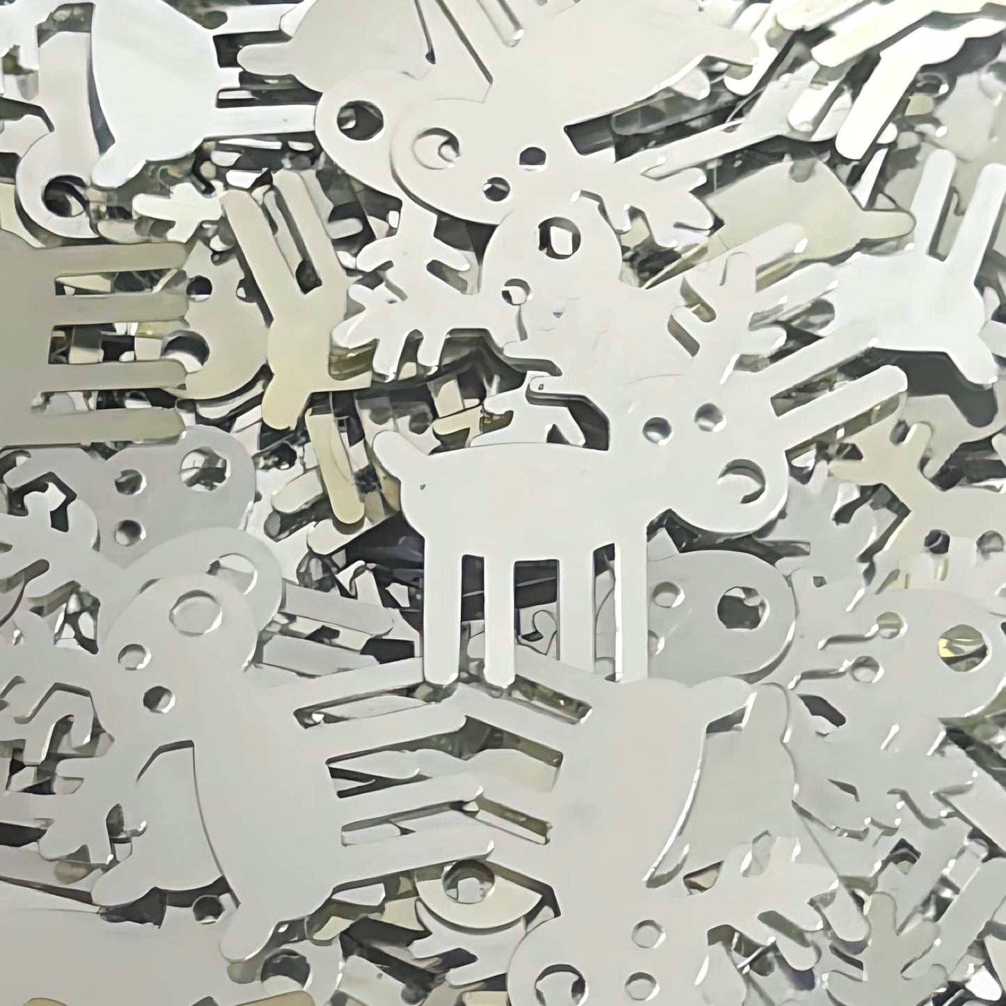 RUDOLPH GLITTER SPRINKLES - large 20mm x 25mm pieces Colour-shift & Holographic Glitter : choose your colour : Destash item