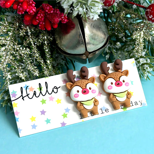 RUDOLPH : Resin STUD Earrings