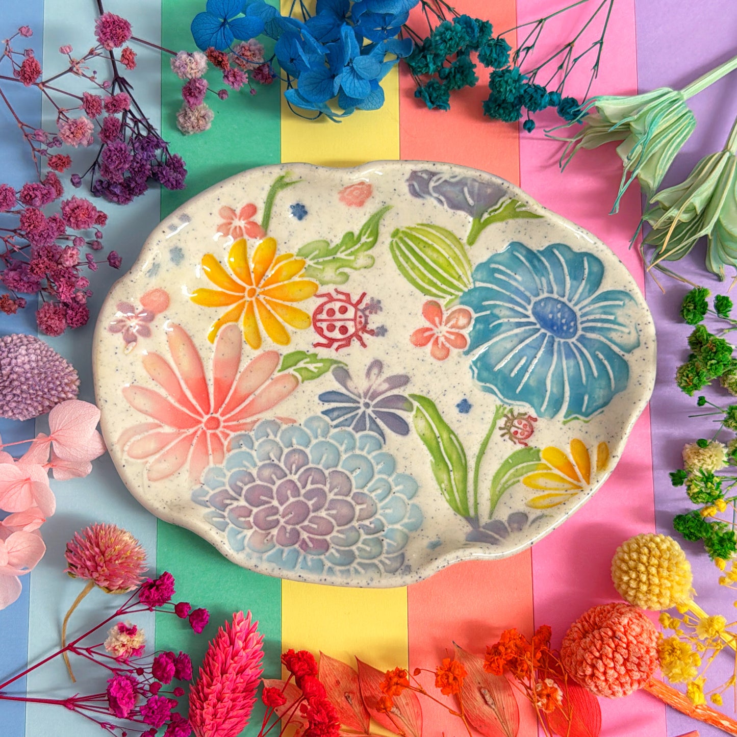 BOTANICA CERAMICA ~ Oval plate : Handmade Ceramic Treats & Tapas Dishes by Jo Kealley