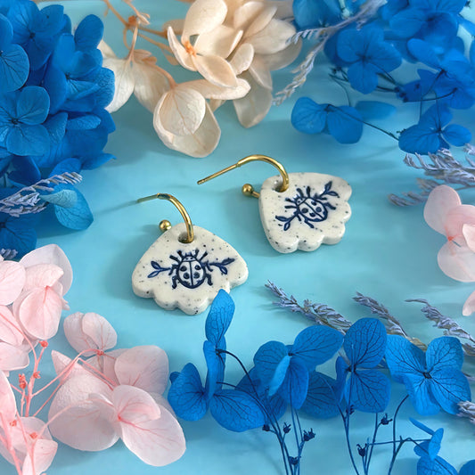 One of a kind : BOTANICA CERAMICA : PETITE : Ceramic Earrings by Jo Kealley