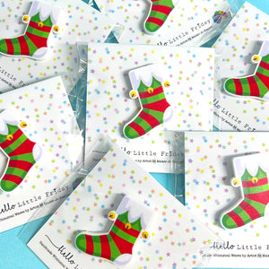CHRISTMAS PINS : Choose your design : Acrylic Pin Brooch