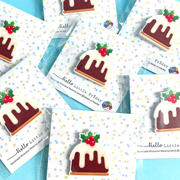 CHRISTMAS PINS : Choose your design : Acrylic Pin Brooch