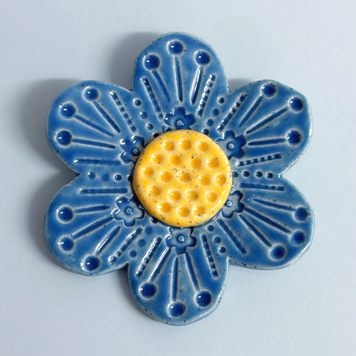 Sunshine Sunset & Blue 💙 WALLFLOWERS Wall Art : Choose your design : Handmade Ceramic Ornaments by Jo Kealley