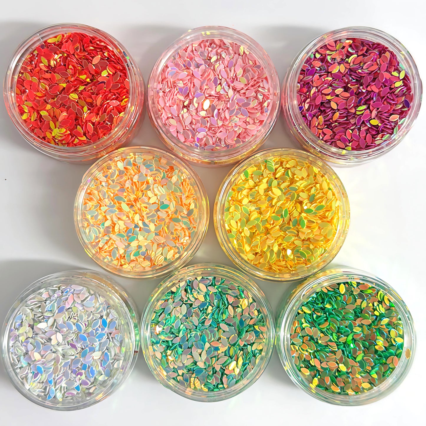 LEAFY LEAVES : Colour-shift & Holographic Glitter : choose your colour : medium black jar : Destash item