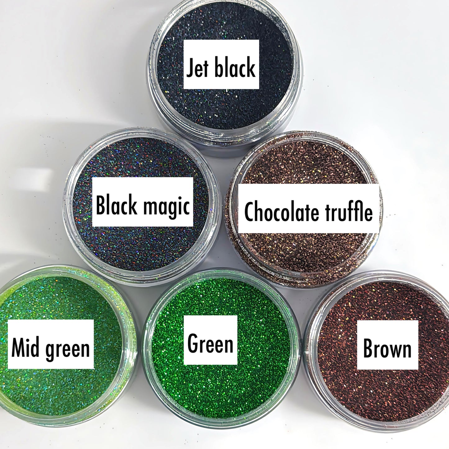 Ultra fine Metallic Holographic Glitter : choose your colour : large black jar : Destash item