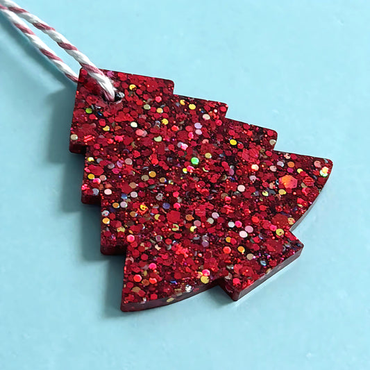 CHRISTMAS TREE ORNAMENTS : Handmade Resin Decorations