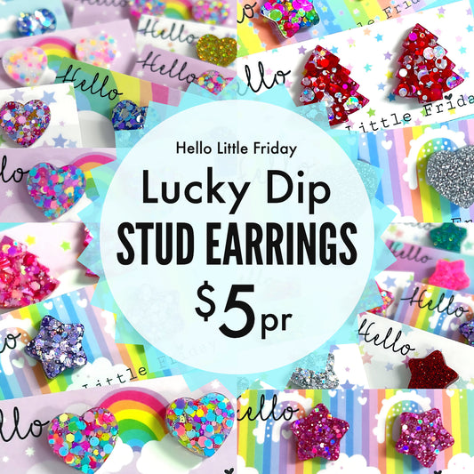 LUCKY DIP HANDMADE STUDS