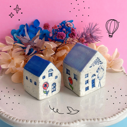 Hello Little HOMES : Medium : Choose your colour : Handmade Ceramic Vases & Sculptures by Jo Kealley