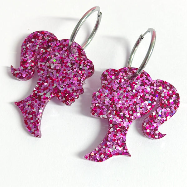 PRETTY IN PINK : Choose your colour : Handmade Resin DROP Earrings