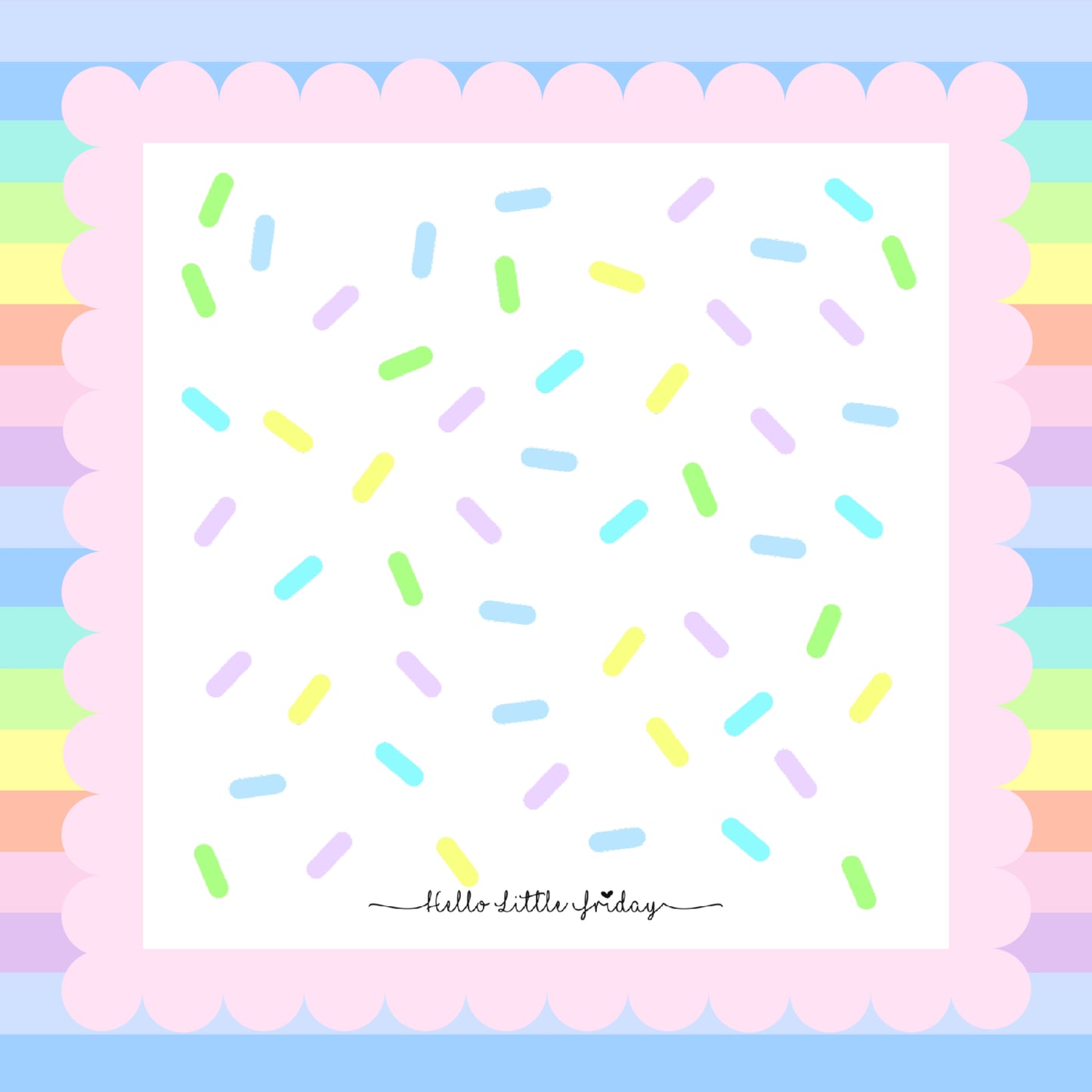 CONFETTI SPRINKLES : 10 pack of mini cards : 5 designs