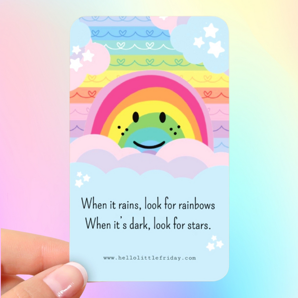 WE ARE THE RAINBOW MAKERS : 10 pack of mini cards : 2 designs