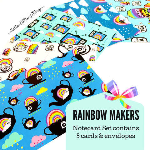 WE ARE THE RAINBOW MAKERS Notecard & envelope Set