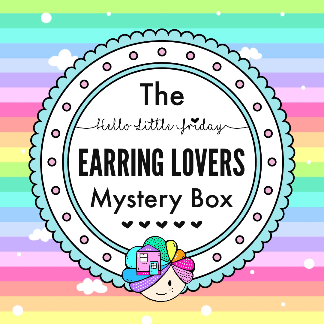 EARRING LOVERS MYSTERY BOX : 5 pairs of Handmade Earrings : assorted styles
