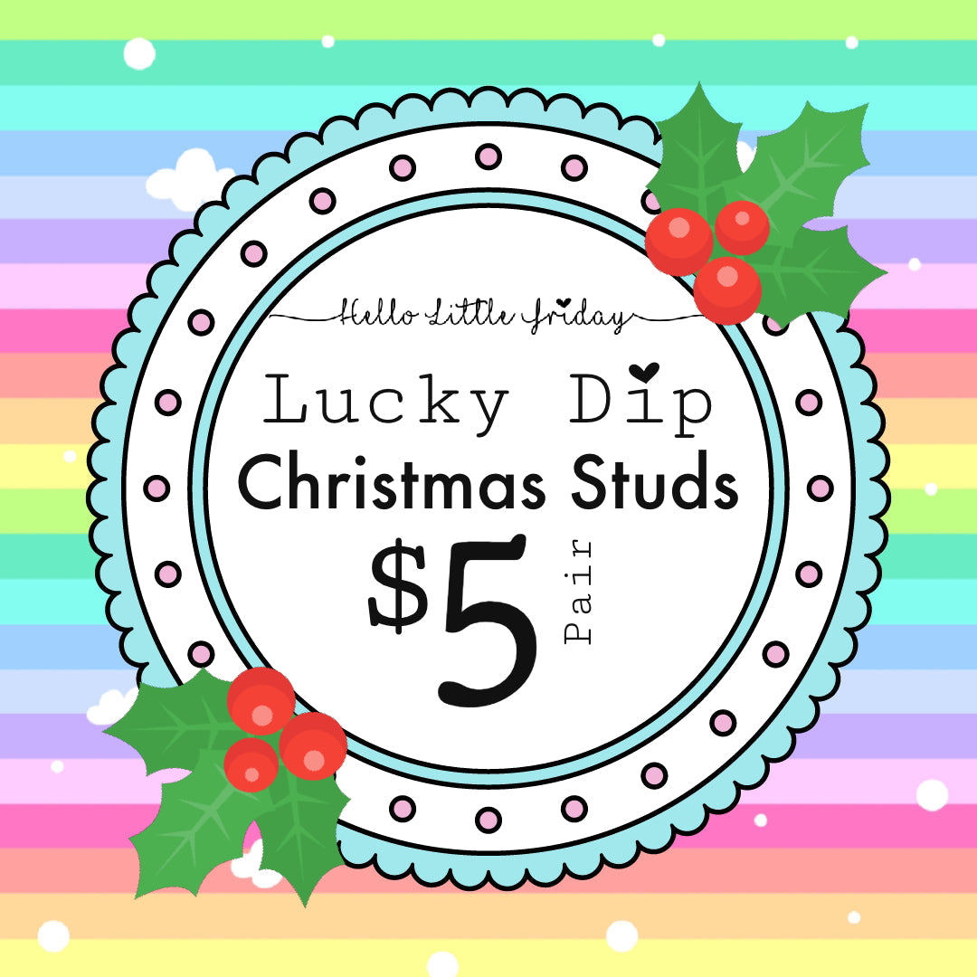 $5 LUCKY DIP HANDMADE CHRISTMAS STUDS