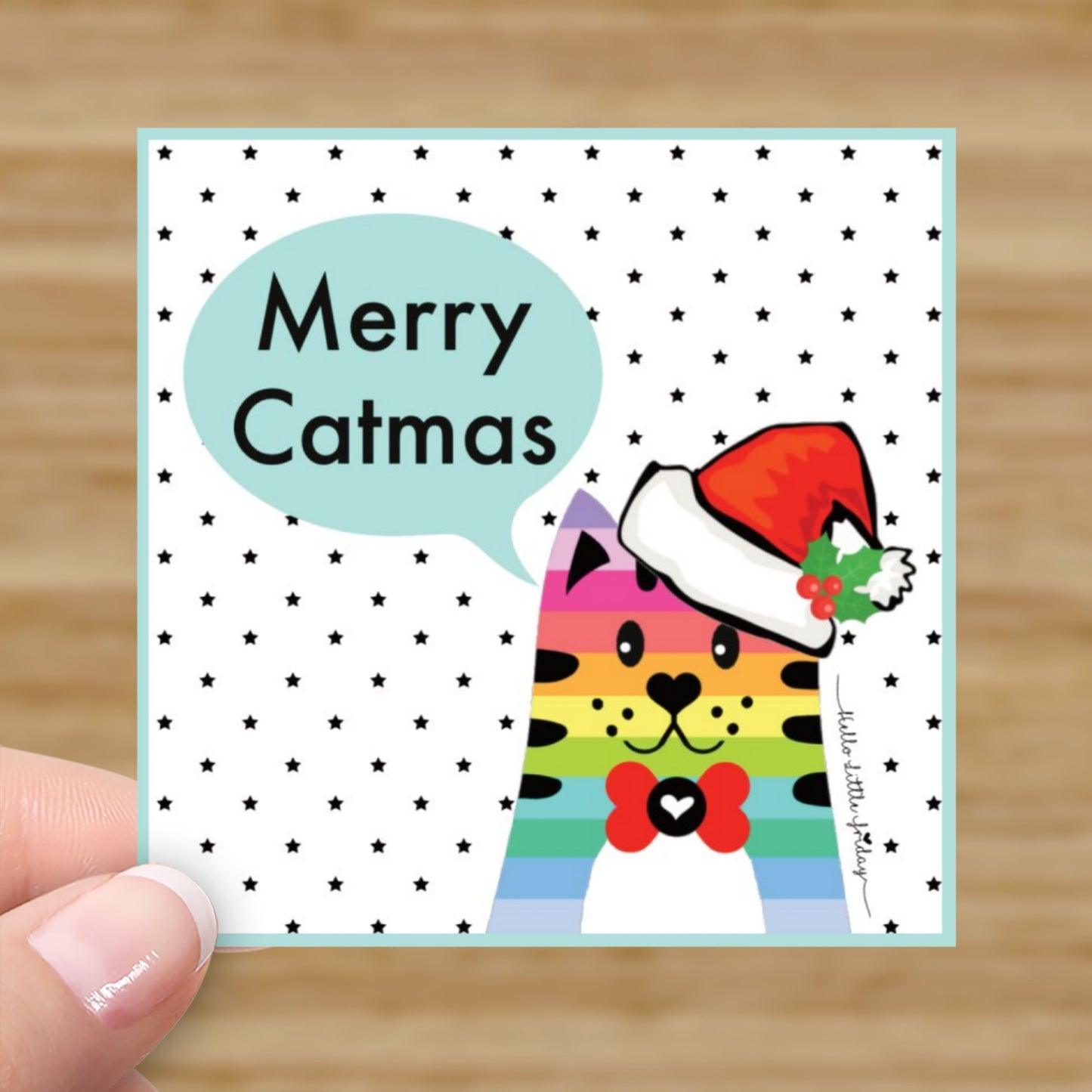 MERRY CATMAS : MERRY DOGMAS : GIFT TAG 10 pack : 2 designs