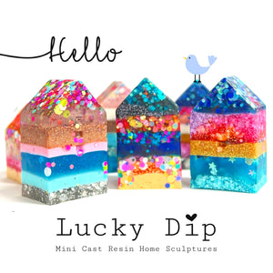 LUCKY DIP : Hello Little HOME : Cast Resin Mini HOME Sculptures